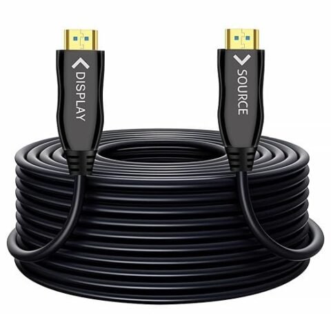 HDMI 2.0 Fiber Optic Cable 66FT – 4K@60Hz HDR10, Ultra HD, 18Gbps, for PS5, Xbox, Projector, Laptop, HDTV